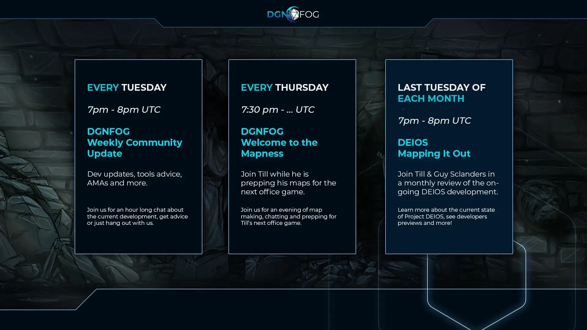 Twitch schedule